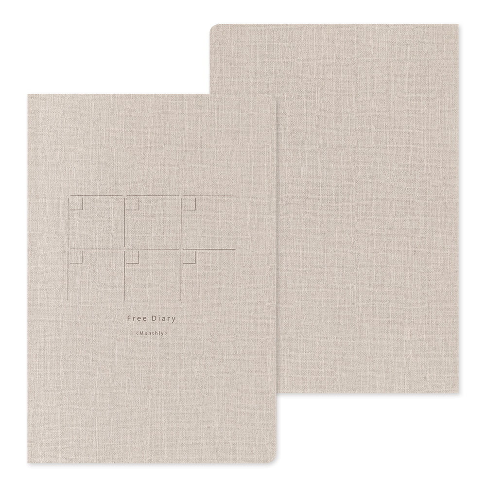Yuru Log Notebook B6 Free Diary Monthly