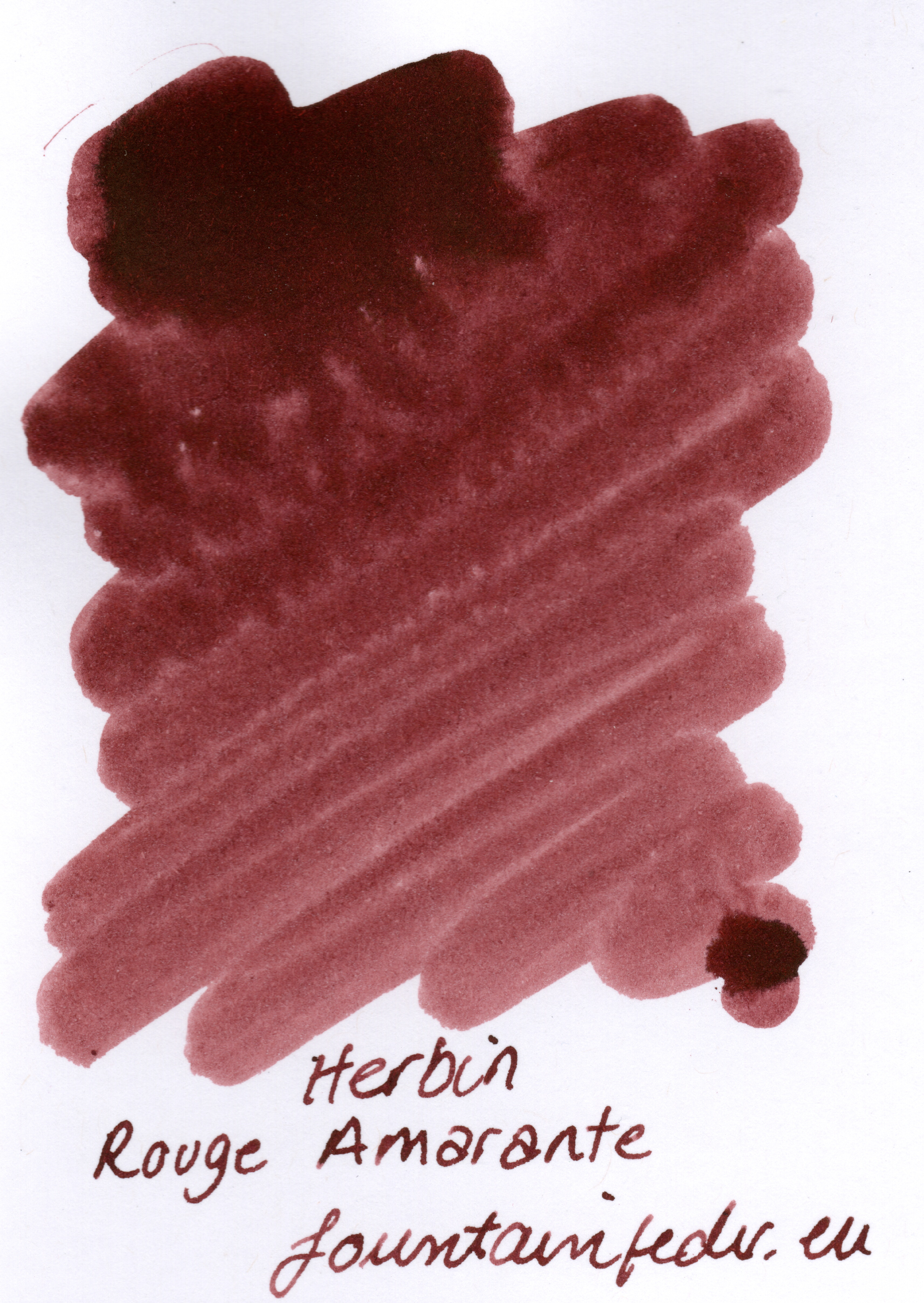 Herbin Rouge Amarante Ink Sample 2ml