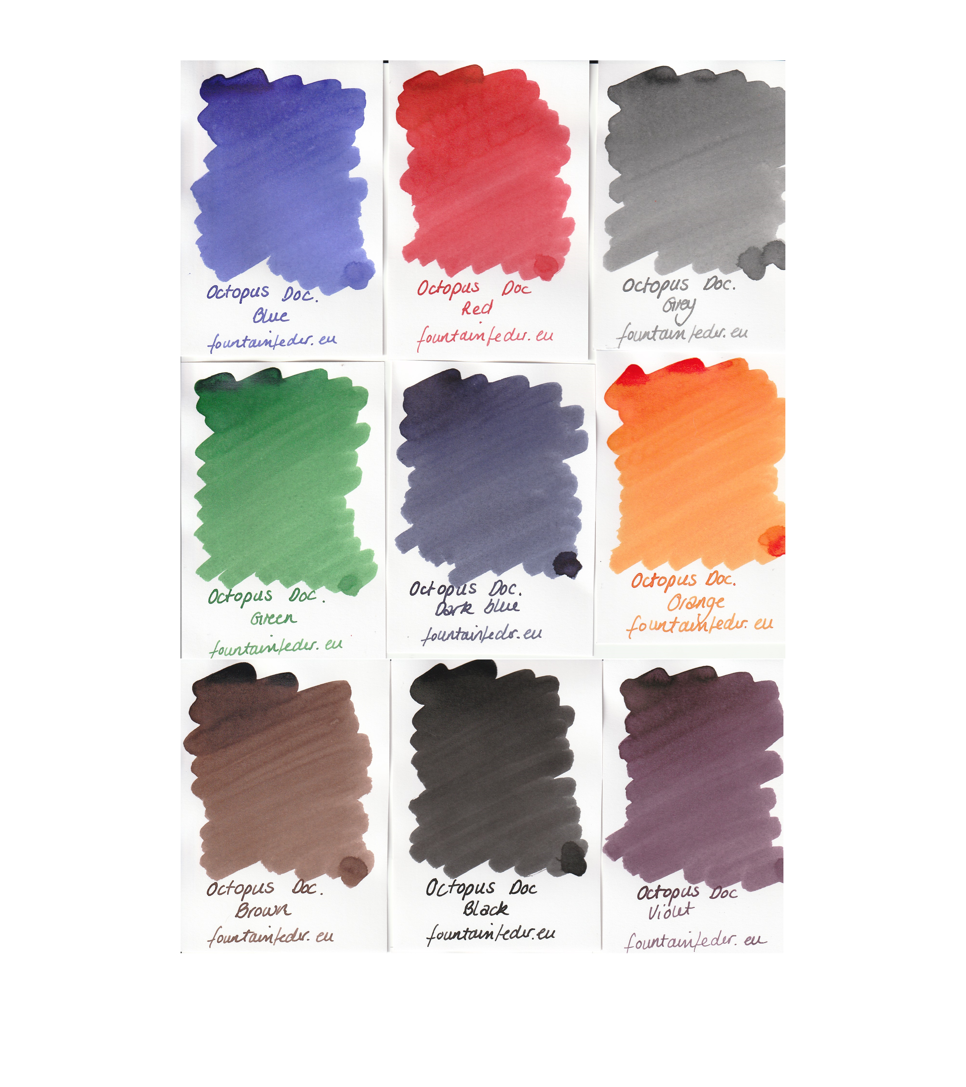 Octopus Document Ink Sample Set