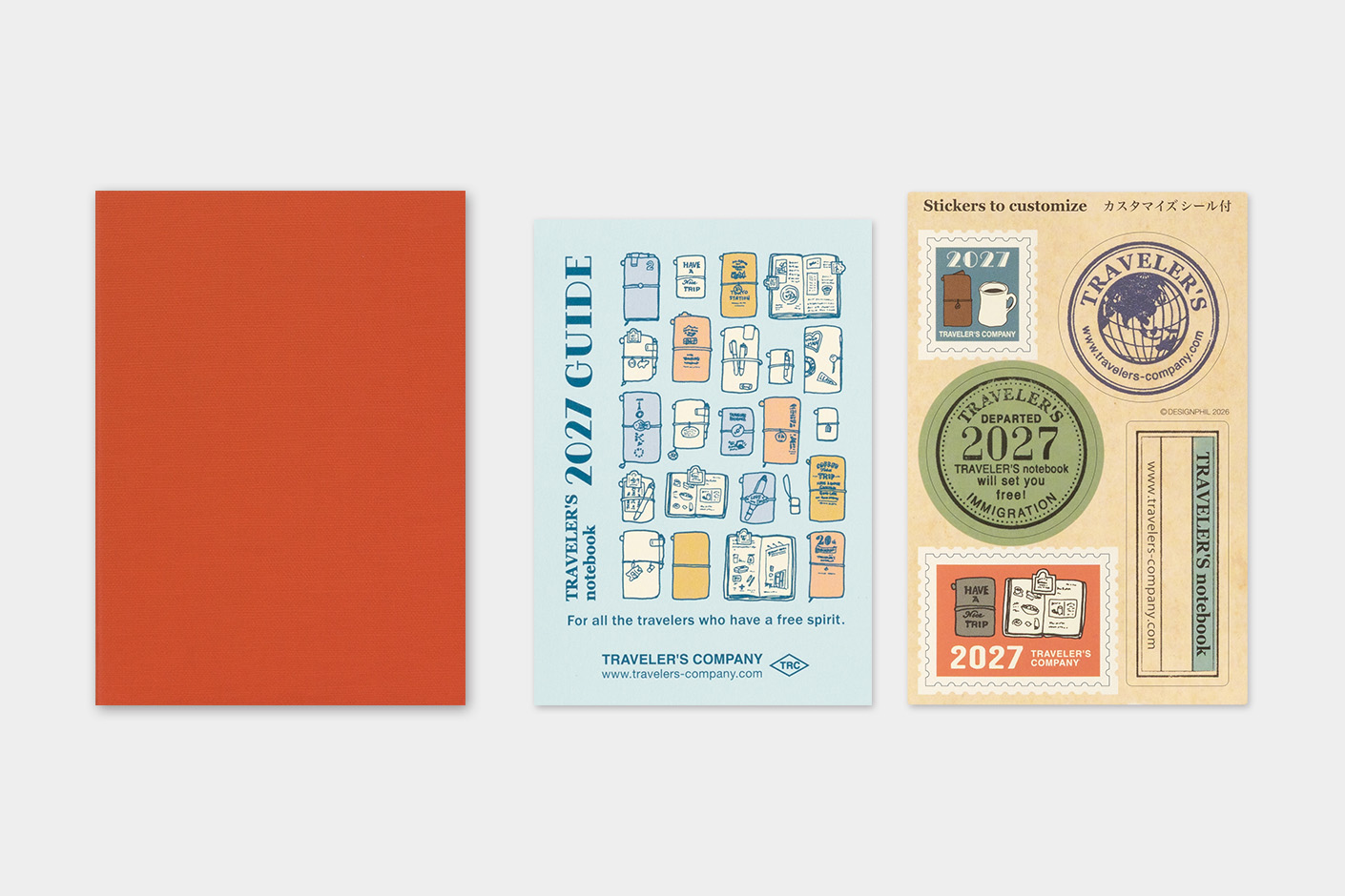 Traveler`s Company 2027 - Monthly Diary Refill Passport Size