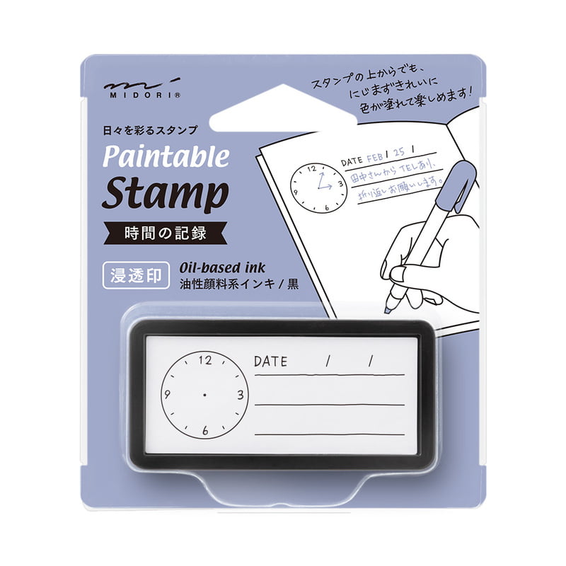 Midori Time and Date Stempel